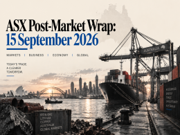 ASX Post-Market Wrap: 15 September 2026